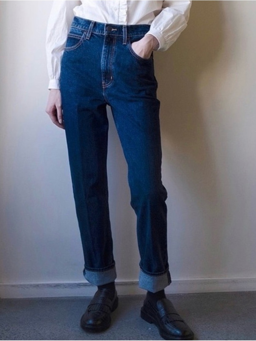 Levi’s 70s High Rise Straight Leg Women's Jeans - Dark Blue